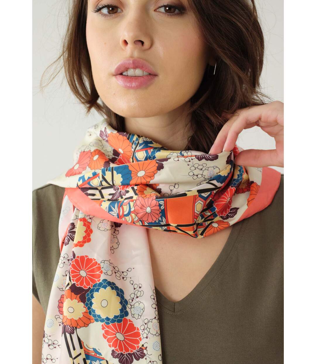 Chèche foulard à motif SANAE-3