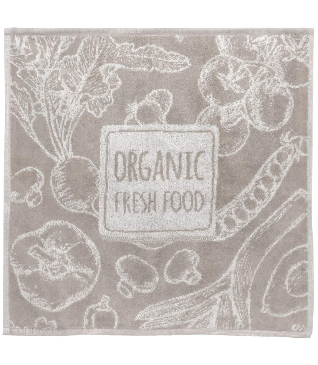 Lot de 2 torchons de cuisine éponge coton ORGANIC-5