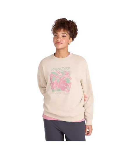 Sweat Motif/style Graphique Dakota Femme Crème Animal