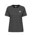 T-shirt à rayures noir/blanc femme only liva-1