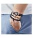 Bracelet perles noir/marron homme geographical norway 315051 - taille unique-2