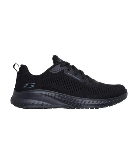 Womens/ladies Squad Chaos Occupational Shoes Black Skechers