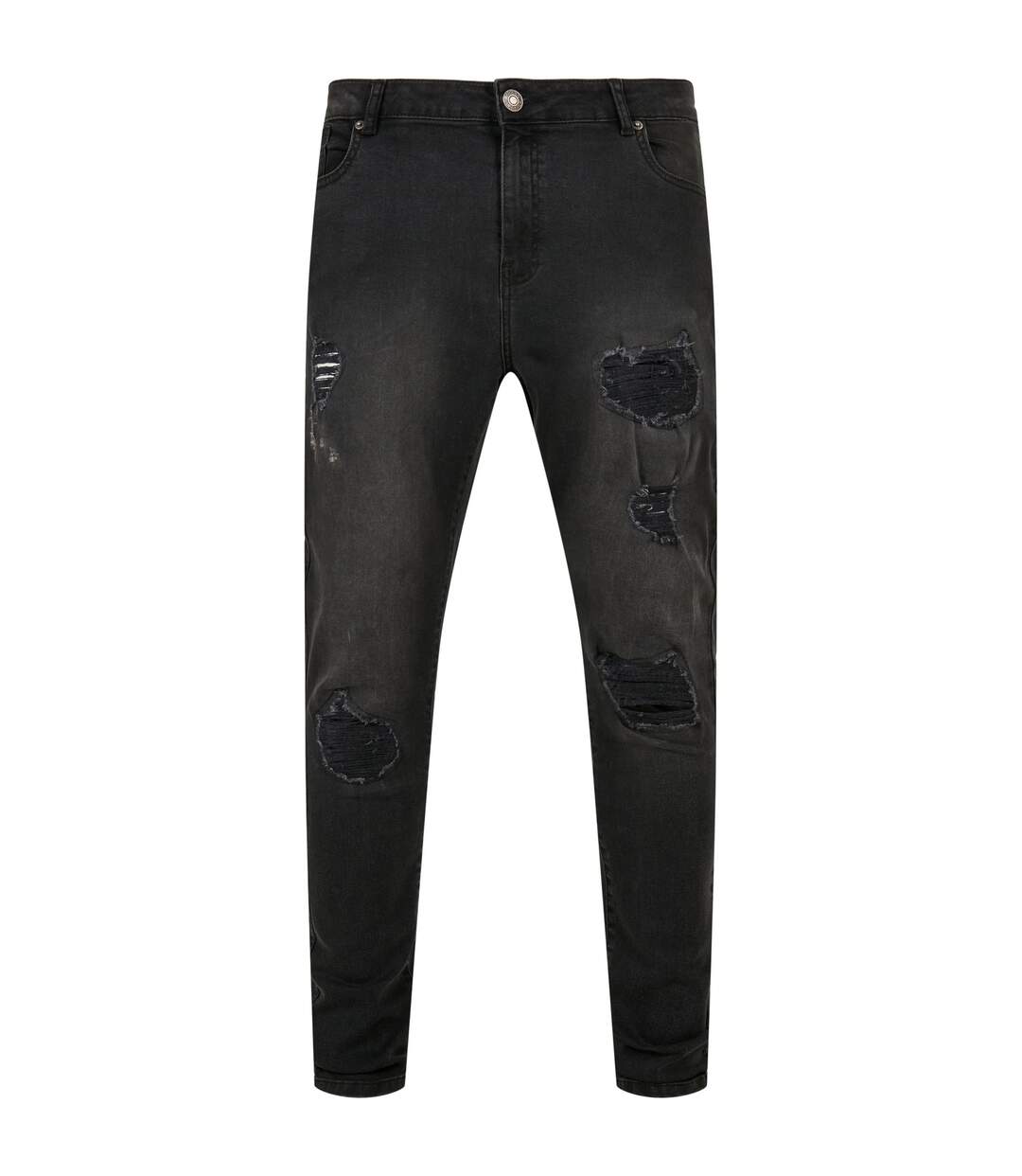 Jean Motif/style Effet Usé Homme Noir Urban Classics-1
