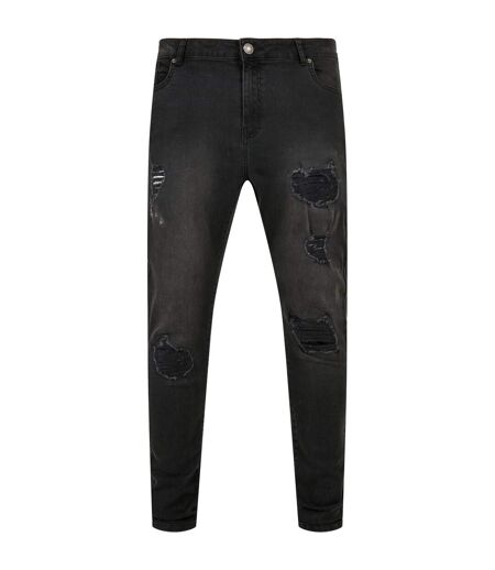 Jean Motif/style Effet Usé Homme Noir Urban Classics