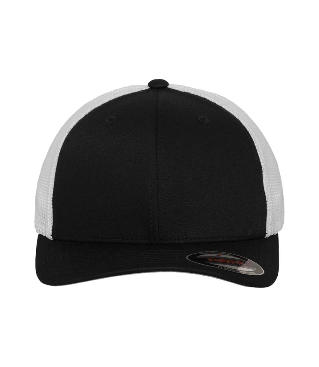 Casquette Trucker Motif/style Deux Tons Noir Blanc Flexfit-1