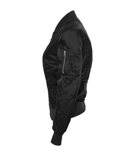 Womens/ladies Basic Bomber Jacket Black Urban Classics