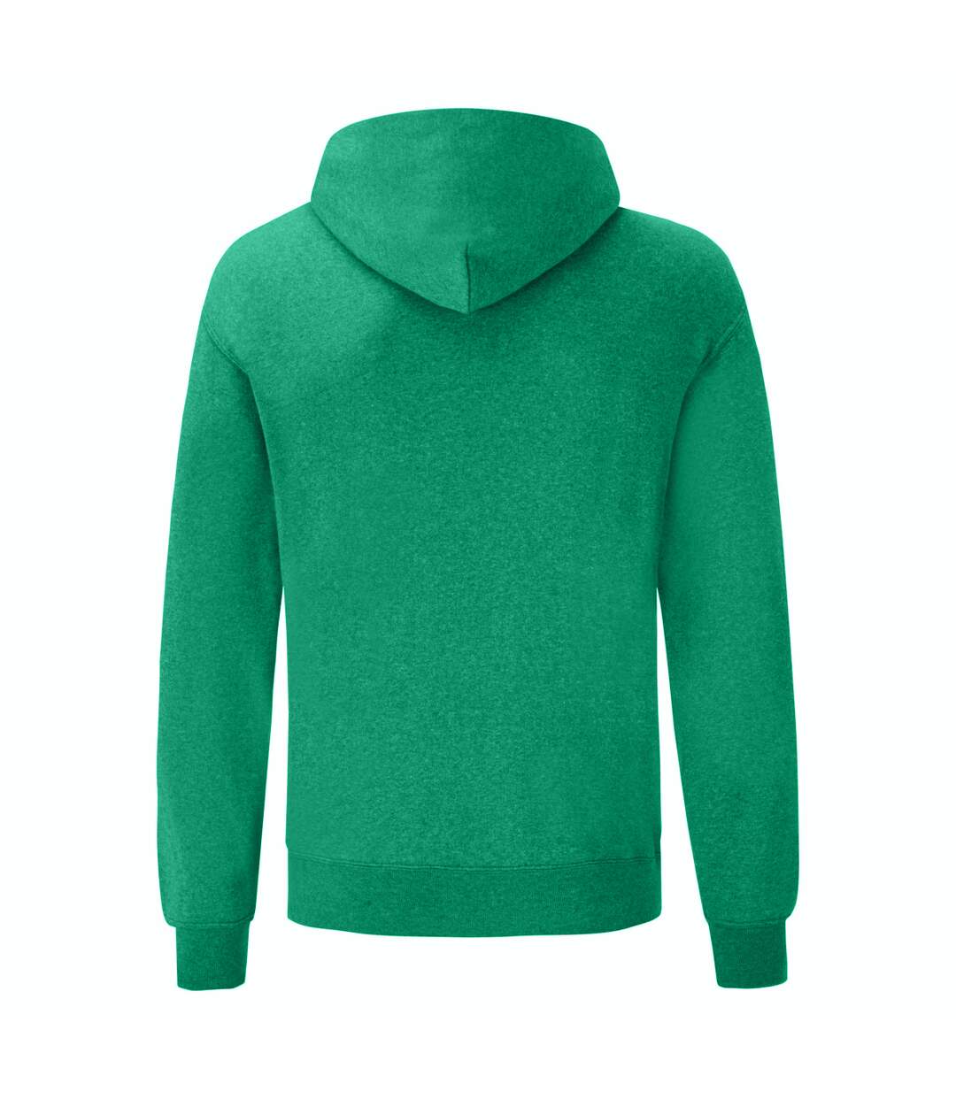 Sweat À Capuche Classic Homme Vert Chiné Fruit Of The Loom-2