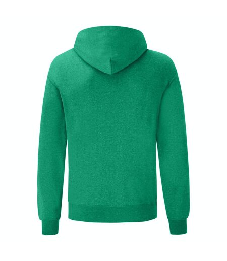 Sweat À Capuche Classic Homme Vert Chiné Fruit Of The Loom