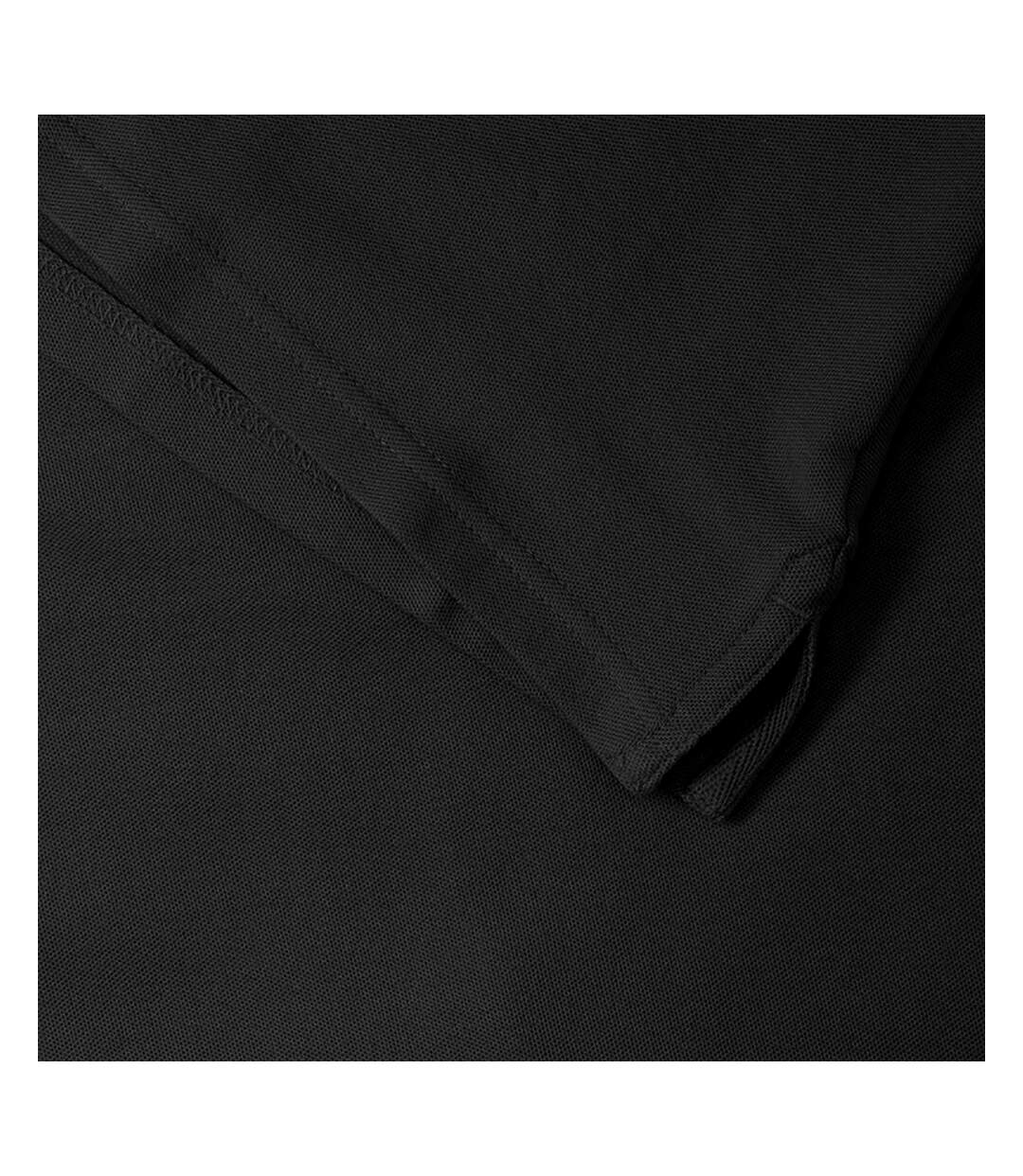 Polo 100% coton à manches courtes femme noir Russell-4