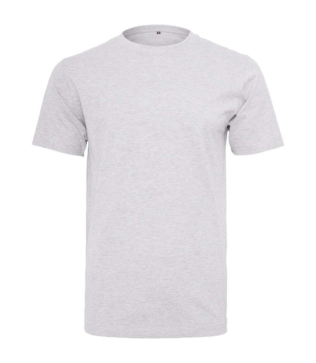 T-shirt col rond manches courtes homme blanc Build Your Brand-1