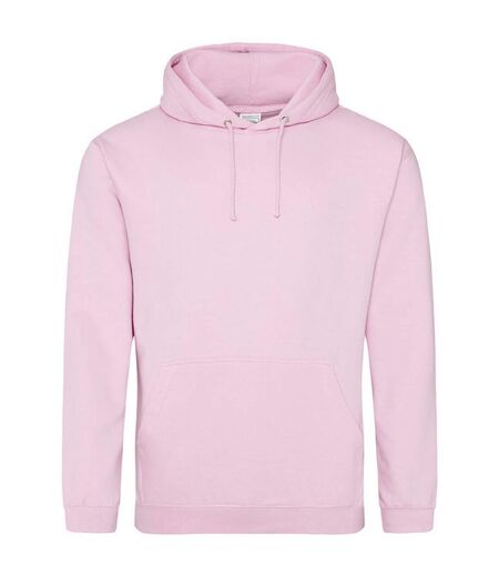 Sweat À Capuche College Adulte Rose Clair Awdis