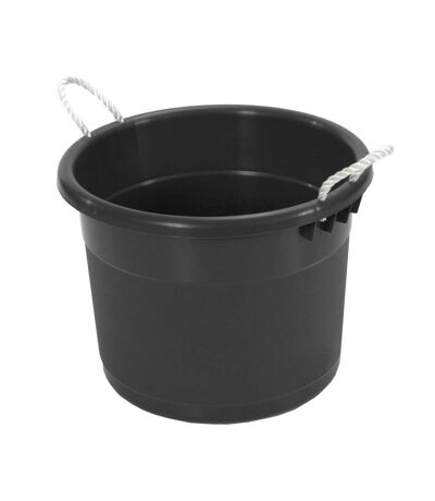 Rope handled tuff tub bucket 39l black Curver