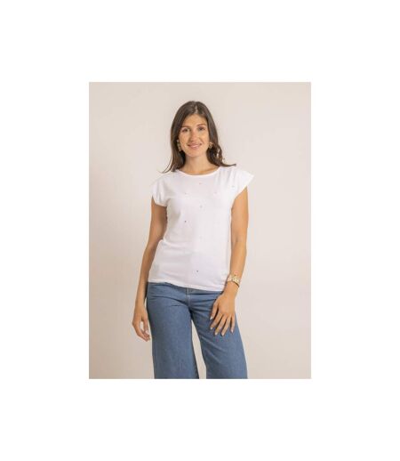 Tee-shirt manches courtes strass FANIA - Dona X Lisa