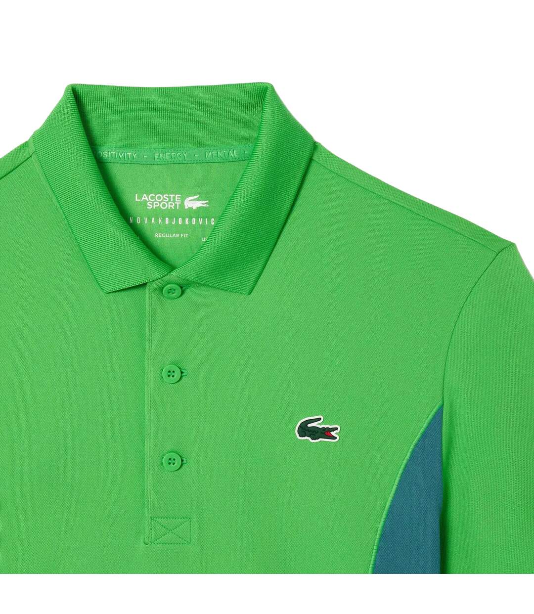 Mens Novak Djokovic Fan Regular Tennis Polo Shirt Green Lacoste-3