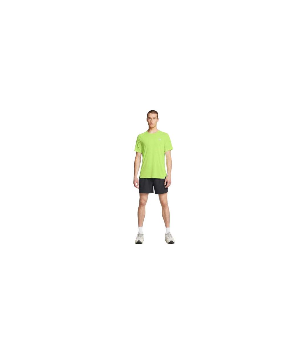 T-shirt Manches Raglan Launch Trail Run Homme Vert Under Armour-1