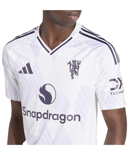 Maillot Extérieur Motif/style Manchester United Fc 25/26 Adulte Blanc Adidas