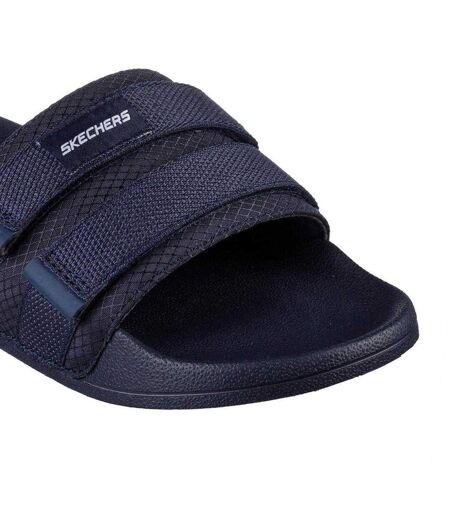 Claquettes Sidelines Homme Bleu Marine Skechers