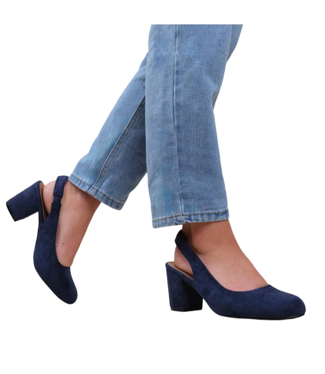 Chaussures Larges edith femme bleu marine Where´s That From-3