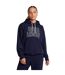 Sweat À Capuche Motif/style Icône Icon Femme Bleu Under Armour-4