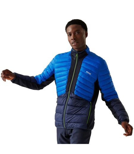 Mens Leedre Colour Block Hybrid Jacket Olympian Blue Navy Regatta