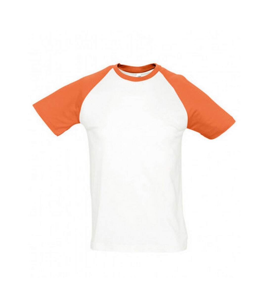 T-shirt manches courtes funky homme blanc/orange SOLS-1