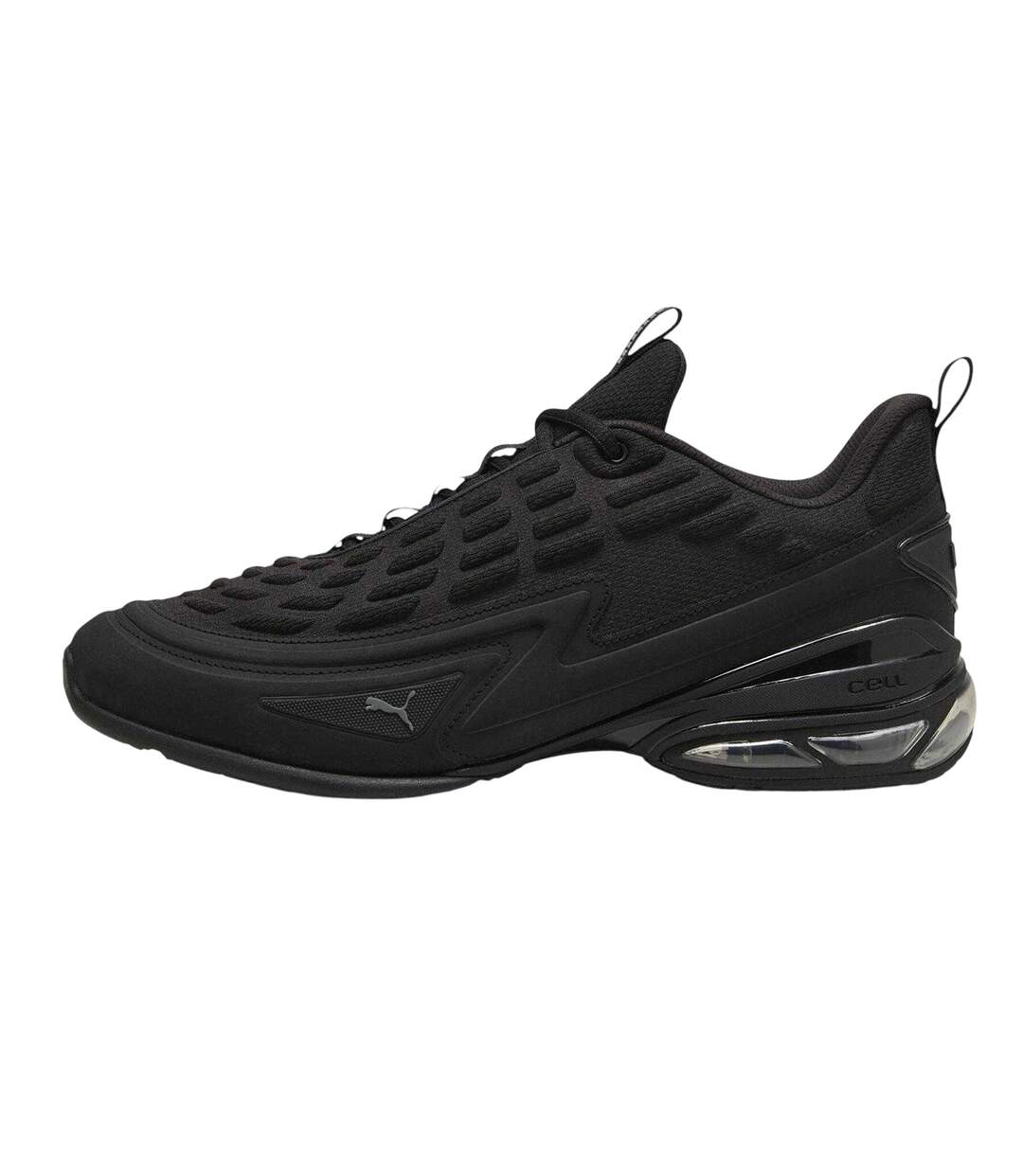 Mens Meza Logo Trainers Triple Black Puma-2
