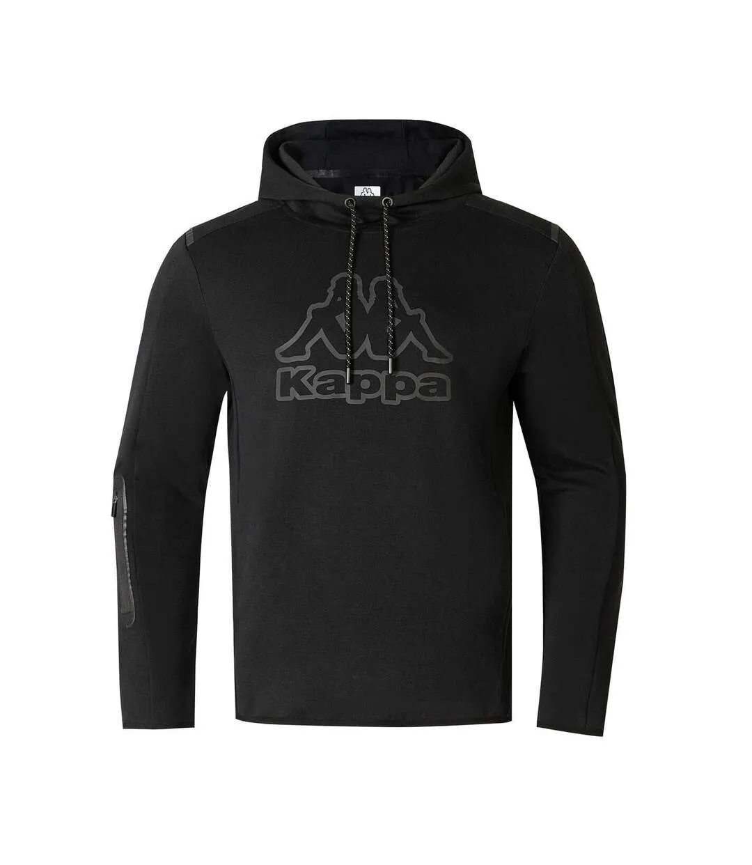 Sweat À Capuche Homme Noir Kappa-1