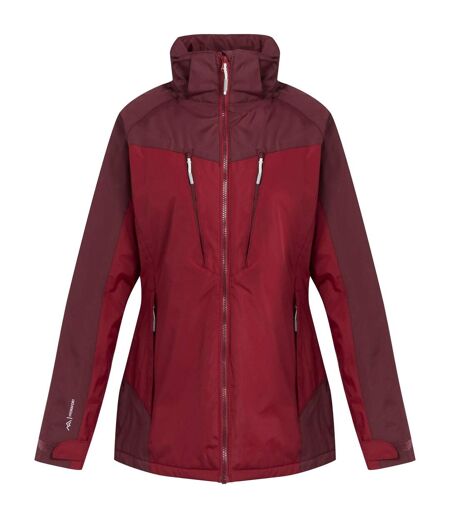 Womens/ladies Calderdale Winter Waterproof Jacket Rumba Red Burgundy Regatta