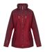 Womens/ladies Calderdale Winter Waterproof Jacket Rumba Red Burgundy Regatta-1