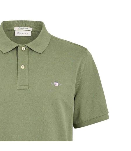 Mens Pique Polo Shirt Herb Gant