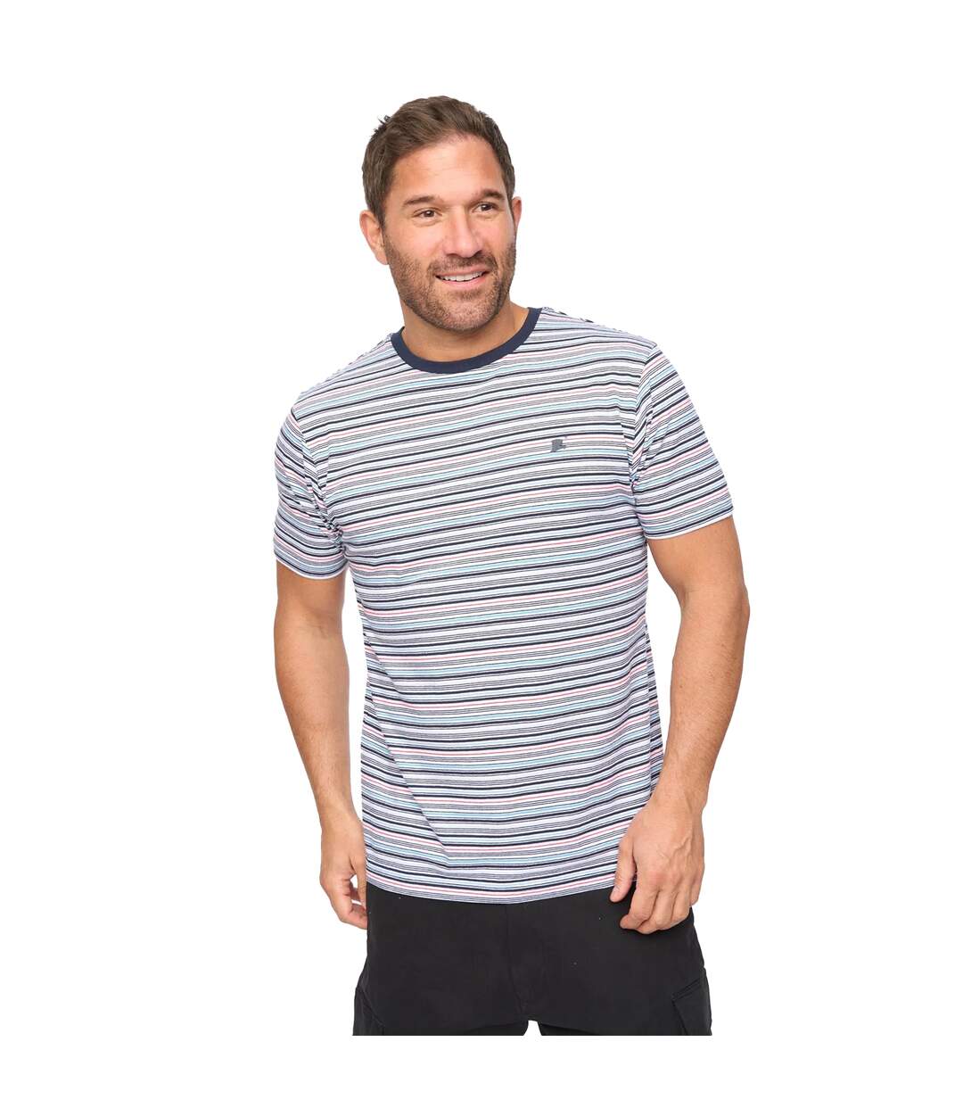 T-shirt Packham Homme Blanc À Rayures Bewley & Ritch-2