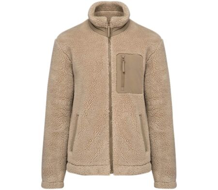 Veste en sherpa - Unisexe - PAT604 - beige sable wet sand