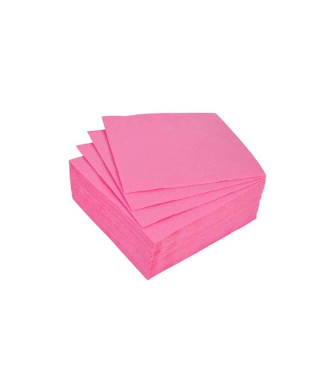 Lot de 40 Serviettes en Papier Cocktail 25x25cm Rose