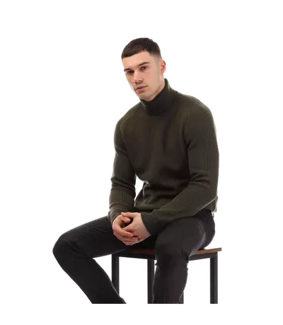 Pull Manuello Homme Vert Boss