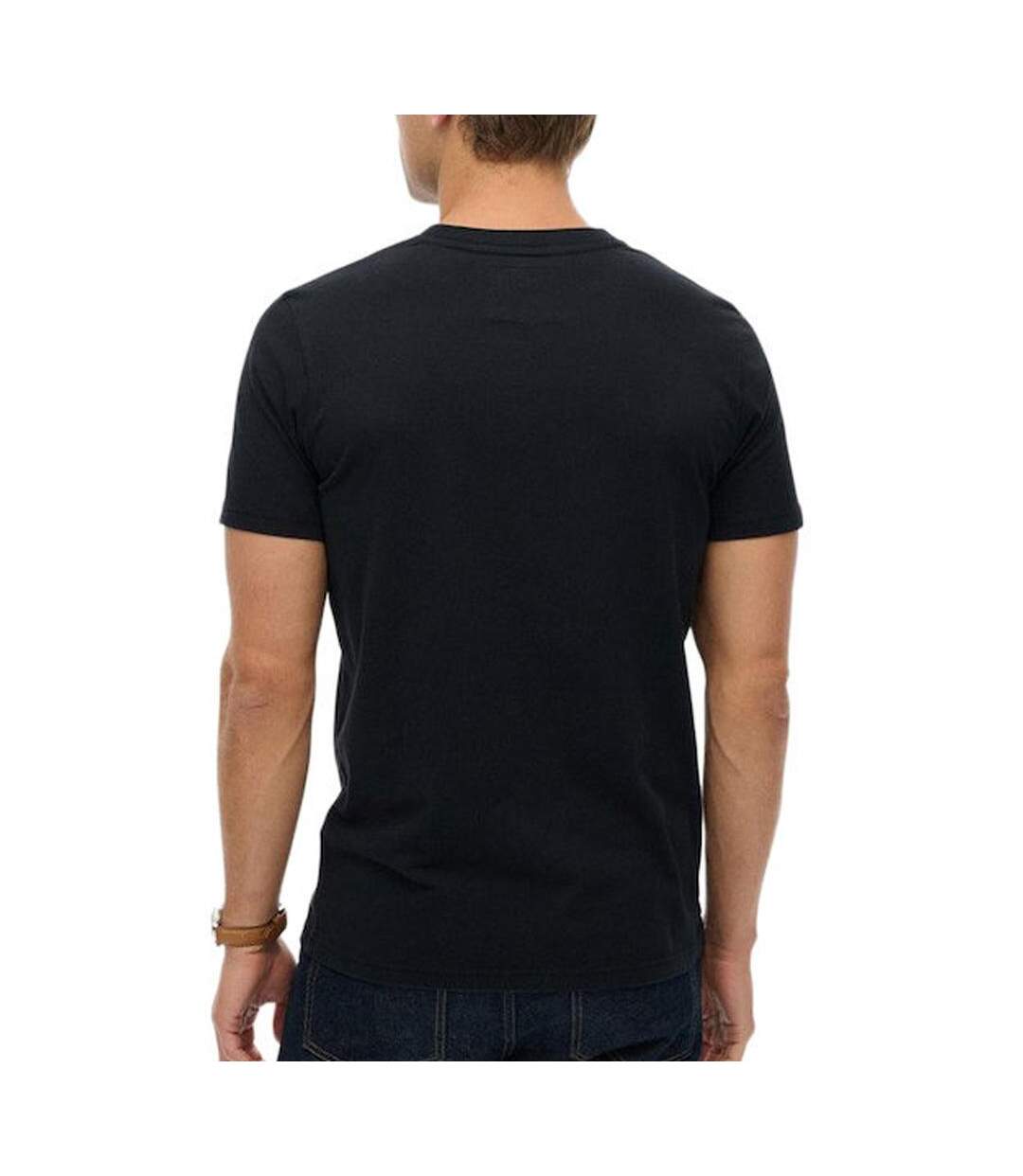 T-Shirt marine homme superdry classic-2