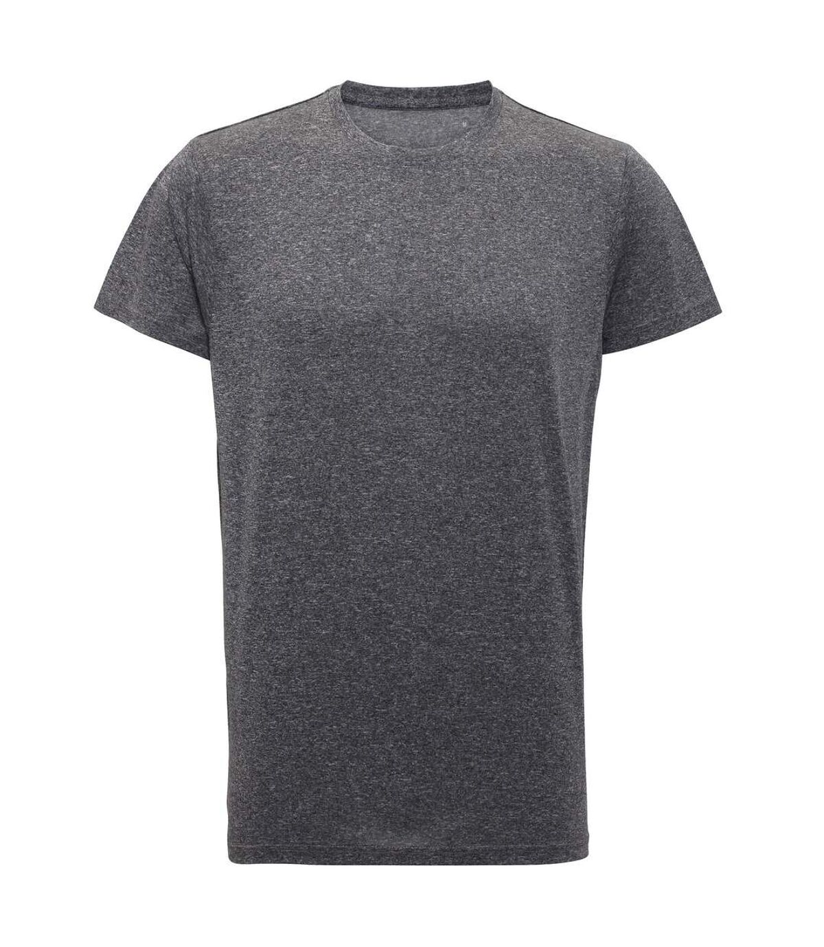 Tri Dri Mens Short Sleeve Lightweight Fitness T-Shirt (Black Melange) - UTRW4798