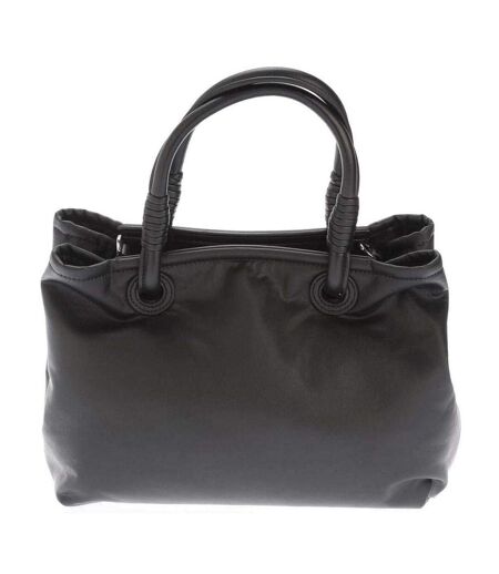 Faux Leather Tote Bag One Size Black Emporio Armani