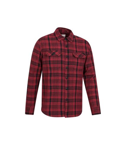 Mens clyde checked shirt red Mountain Warehouse