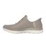 Womens/ladies summits classy night trainers taupe/gold Skechers