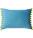 Paoletti Fiesta Rectangle Cushion Cover (Teal/Bamboo)