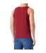 Mens basic tank top burgundy Build Your Brand