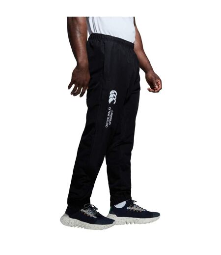 Mens Cuffed Tracksuit Bottoms Black Canterbury