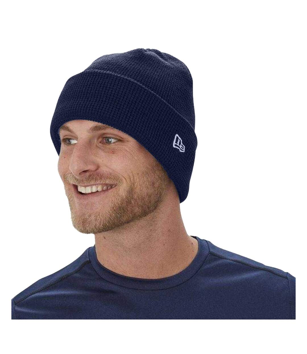 Bonnet Motif/style Toque Homme Bleu Marine Foncé Bauer-1