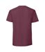 T-shirt Iconic Premium Homme Bordeaux Fruit Of The Loom-2