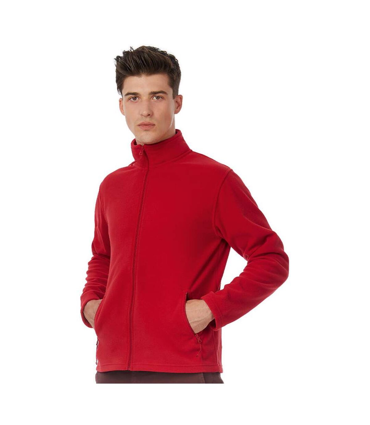 B&C Collection Mens ID 501 Microfleece Jacket (Red) - UTRW3527