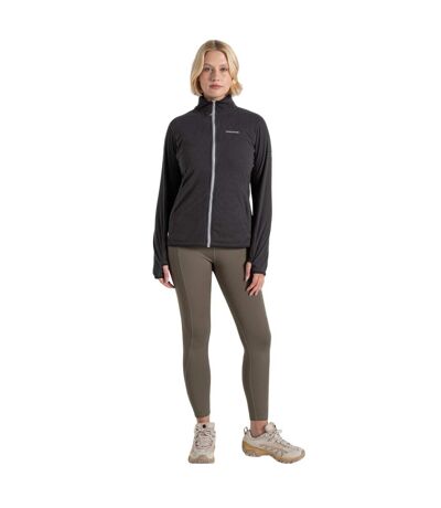 Womens/ladies Anya Nosilife Fleece Jacket Charcoal Craghoppers