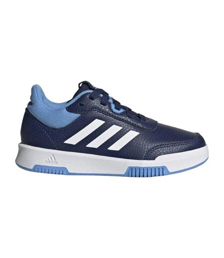 Boys Tensaur 3 Leather Trainers Navy White Adidas