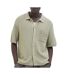 Chemise en maille kaki homme jack & jones summer pocket-1
