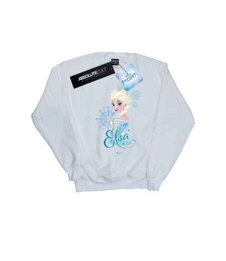 Disney - Sweat FROZEN ELSA SNOWFLAKES - Femme (Blanc) - UTBI18964