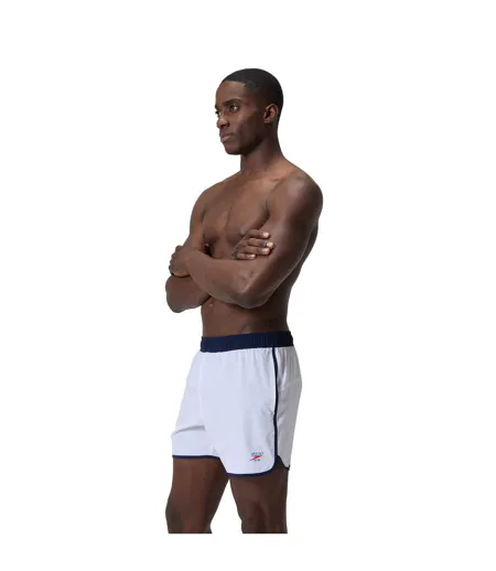 Mens Jetstream Volley Retro Logo Swim Shorts White Speedo